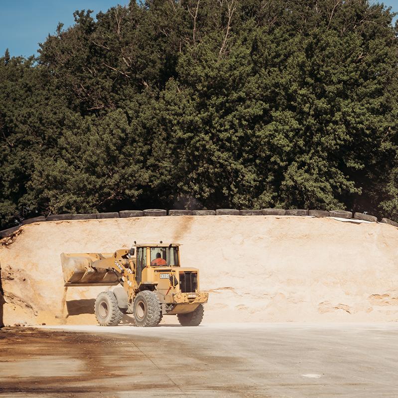 working a loader